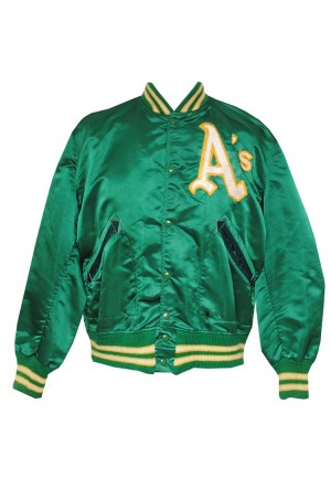 Circa 1970 Oakland Athletics Worn Windbreaker Jacket With Possible Attribution to Reggie Jackson