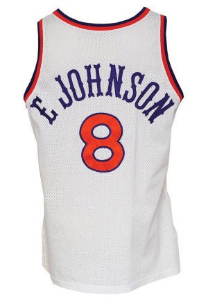 1990-91 Eddie Johnson Phoenix Suns Game-Used Turn Back The Clock Home Uniform (2)(Great Provenance)