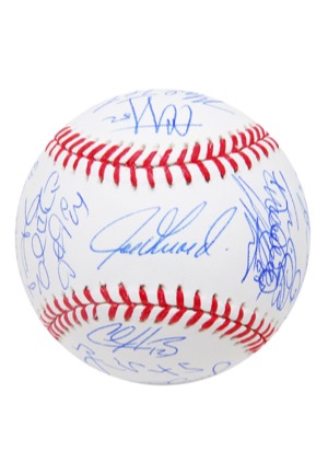 2014 New York Yankees Team Signed Baseball (JSA • Steiner)
