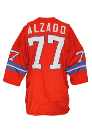 1971 Lyle Alzado Rookie Denver Broncos Game-Used Home Durene Jersey (Pounded • Numerous Repairs)