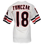Late 1980s Mike Tomczak Chicago Bears Game-Used Road Jersey (Repairs)