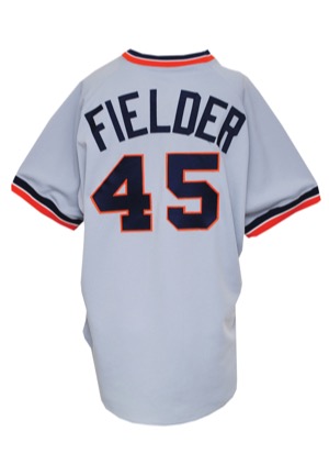 1993 Cecil Fielder Detroit Tigers Game-Used & Autographed Road Jersey (JSA)