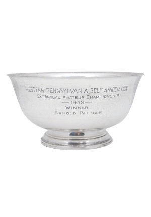 1952 Arnold Palmer Western Pennsylvania Golf Association Amateur Championship Trophy
