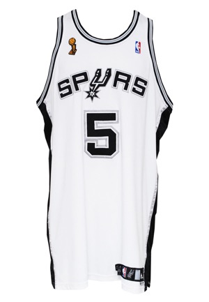 2006-07 Robert Horry San Antonio Spurs NBA Finals Game-Used Home Jersey (Championship Season)