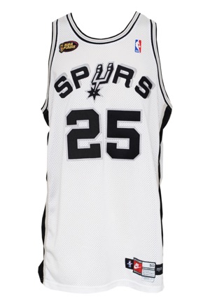 1998-99 Jerome Kersey San Antonio Spurs NBA Finals Game-Used Home Jersey (Championship Season)