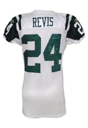 10/9/2011 Darrelle Revis New York Jets Game-Used Road Jersey (Jets LOA • Unwashed • Photomatch • BCA Month • MeiGray)