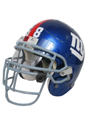 2007-08 Antonio Pierce New York Giants Game-Used Helmet (Championship Season)