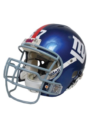 2/3/2008 Chase Blackburn New York Giants Super Bowl XLII Game-Used Helmet (Championship Season)