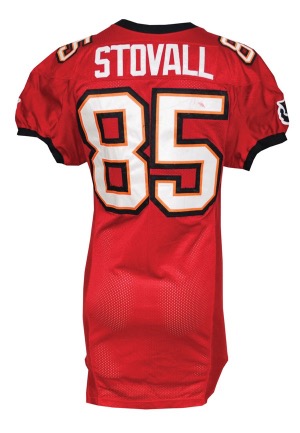 10/25/2009 Maurice Stovall Tampa Bay Buccaneers Game-Used Home Jersey (London Game • NFL PSA/DNA)