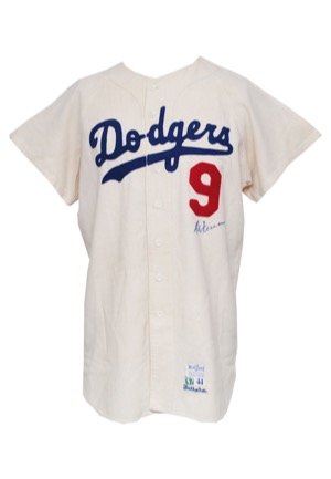 1967 Al Ferrara Los Angeles Dodgers Game-Used & Autographed Home Flannel Jersey & Signed Photo (2)(JSA)