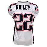 2011 Stevan Ridley New England Patriots Game-Used & Autographed Road Jersey (JSA • Myra Kraft Memorial Patch • Repairs)