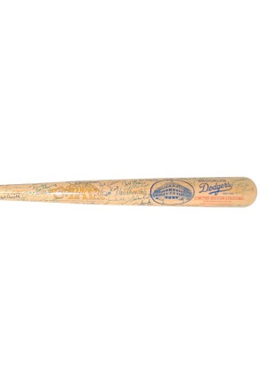 Brooklyn Dodgers Multi-Signed Limited Edition Bat (JSA)