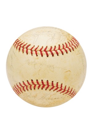 1961 Boston Red Sox Team Signed Baseball (JSA)
