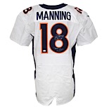 12/22/2014 Peyton Manning Denver Broncos Game-Used & Autographed Road Jersey (JSA • Unwashed • Photomatch)