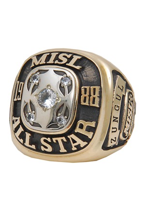 1988 Steve Zungul MISL All-Star Game Ring