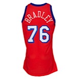 1993-94 Shawn Bradley Rookie Philadelphia 76ers Game-Used Road Jersey