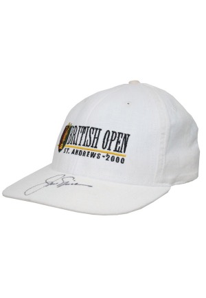 2000 British Open Cap Signed by Jack Nicklaus (JSA)