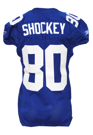 2006 Jeremy Shockey New York Giants Game-Used Home Jersey