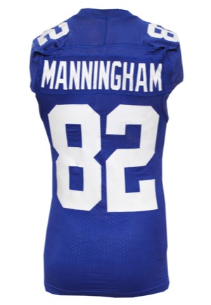 2009 Mario Manningham New York Giants Game-Used Home Jersey