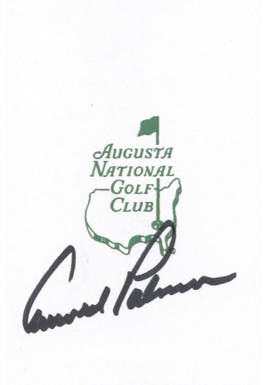 Arnold Palmer Autographed Augusta National Golf Club Scorecard (JSA)