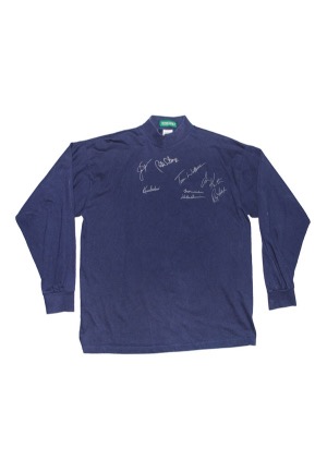 Jack Nicklaus and Major Championship Winners Multi-Signed Shirt (JSA)