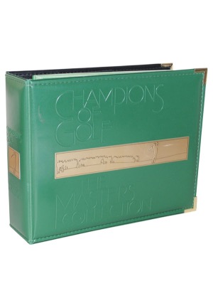 1993 "Champions of Golf - The Masters Collection" Gold Foil Card Set & Binder