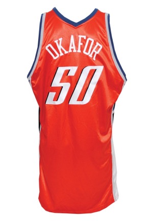 2004-05 Emeka Okafor Rookie Charlotte Bobcats Game-Used Road Jersey