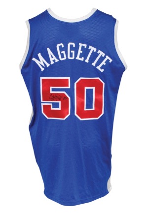 2004-05 Corey Maggette Los Angeles Clippers Game-Used & Autographed Road Jersey (JSA)