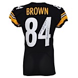 12/23/2012 Antonio Brown Pittsburgh Steelers Game-Used & Autographed Home Jersey (JSA • Brown LOA • Unwashed • Photomatch)