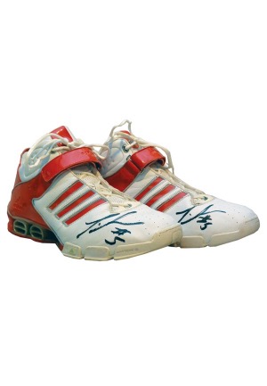 Josh Smith Game-Used & Twice Autographed Sneakers (JSA)