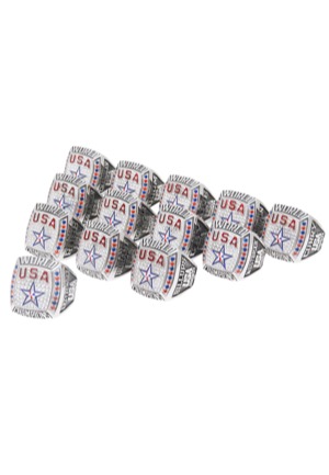 2010 USA Basketball FIBA World Championship Replica Rings (13)(Full 12-Man Roster & Coach K)