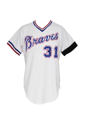 1984 Donny Moore Atlanta Braves Game-Used Home Jersey (Tommie Aaron Armband)