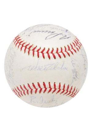 1965 Los Angeles Dodgers Team-Signed Baseball (JSA • Championship Season)