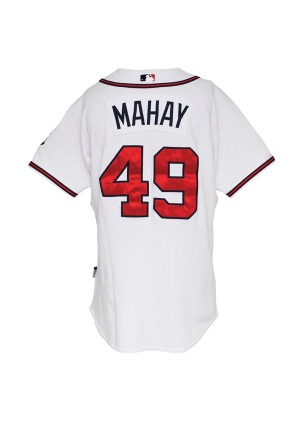 2007 Ron Mahay Atlanta Braves Game-Used Home Jersey (LB 33 JS Patch)