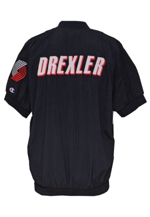 1991-92 Clyde Drexler Portland Trail Blazers Worn Warm-Up Jacket