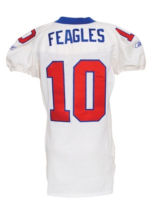 2003 Jeff Feagles New York Giants Game-Used Road Jersey