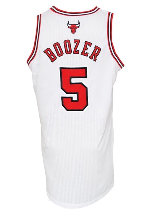 2013-14 Carlos Boozer Chicago Bulls Game-Used Home Jersey (Bulls Charity LOA)