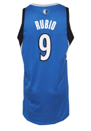 2013-14 Ricky Rubio Minnesota Timberwolves Game-Used Road Jersey (Team LOA)