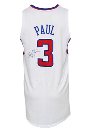 2011-12 Chris Paul Los Angeles Clippers Game-Used & Autographed Home Jersey (JSA)