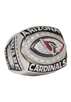 2008 Matt Ware Arizona Cardinals NFC Championship Players Ring With Presentation Box (Mint • Originally Sourced from the Player)