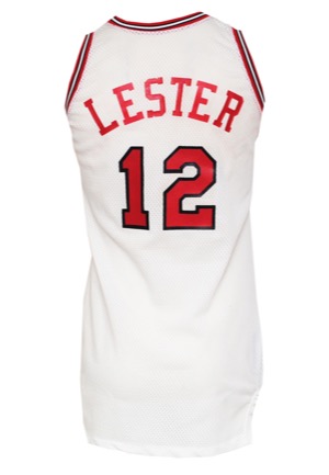 Early 1980s Ronnie Lester Rookie Era Chicago Bulls Game-Used Home Jersey & Game-Issued & Autographed Sneakers (2)(JSA • Period Photo Provenance)