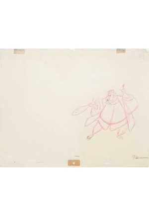 1959 "Sleeping Beauty" King Hubert Production Drawing