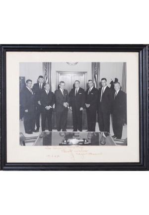 Framed 10/1/1964 J. Edgar Hoover Autographed Photo (JSA)