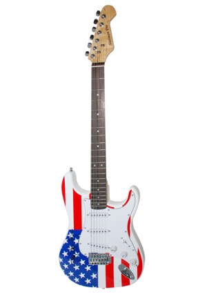 Jon Bon Jovi Signed "Stars & Stripes" Electric Guitar (JSA)
