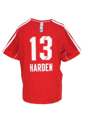 2013 James Harden NBA All-Star Weekend Event Worn Shooting Shirt (NBA LOA • Photomatch) 