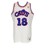 1989-90 John "Hot Rod" Williams Cleveland Cavaliers Game-Used Home Jersey