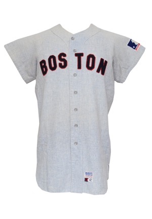 1969 Lee Stange Boston Red Sox Game-Used Road Flannel Jersey (Rare)