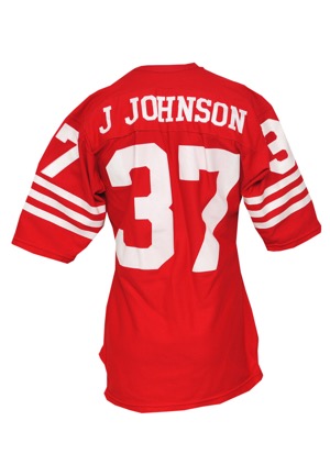 1974/75 Jimmy Johnson San Francisco 49ers Game-Used Home Jersey (Rare)