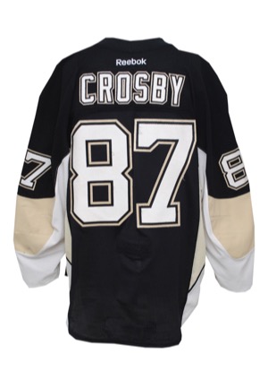 2013 Sidney Crosby Pittsburgh Penguins Game-Used Home Jersey (Photomatch • JerseyTRAK • Team LOA • 26 Points)