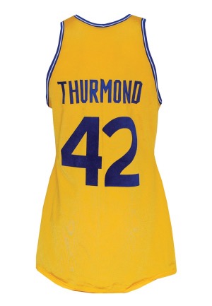 1971-72 Nate Thurmond Golden State Warriors Game-Used Home Durene Jersey (Rare)